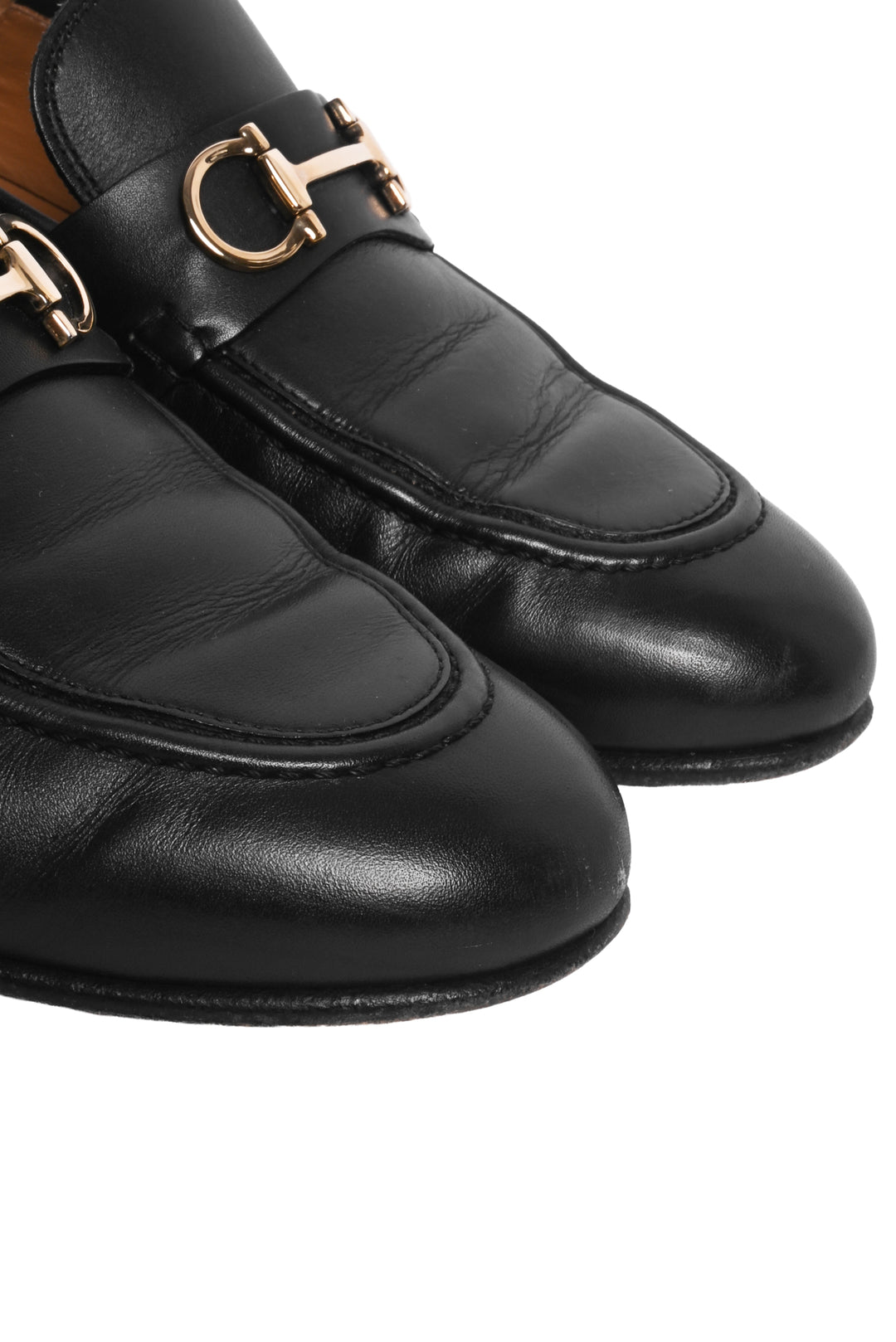Salvatore Ferragamo Size 8.5 Leather Gancini Loafers