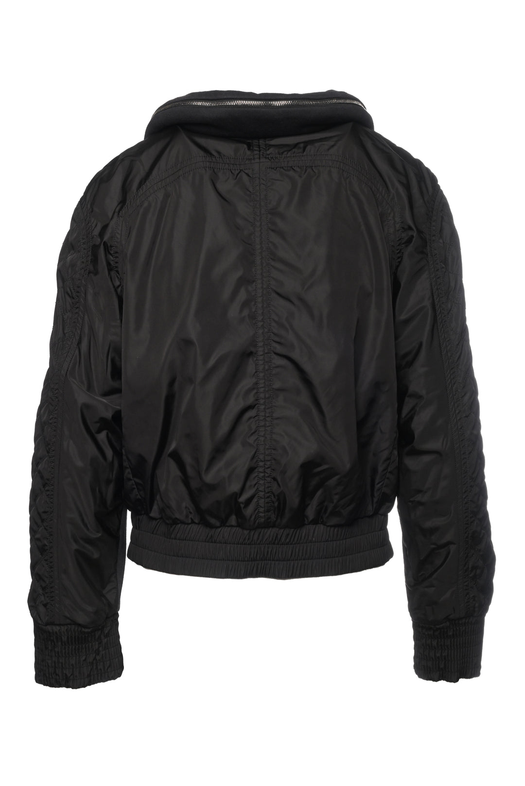 Chanel Size 34 Quilted Cotton Bomber Jacket