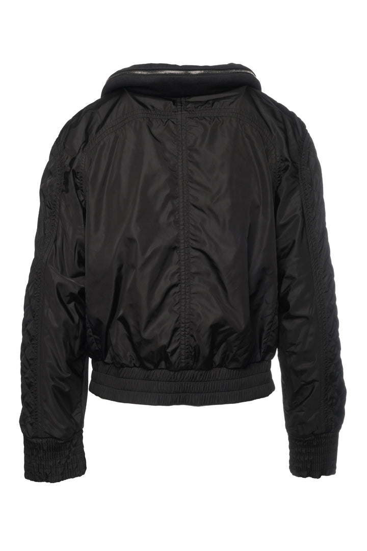 Chanel Size 34 Quilted Cotton Bomber Jacket
