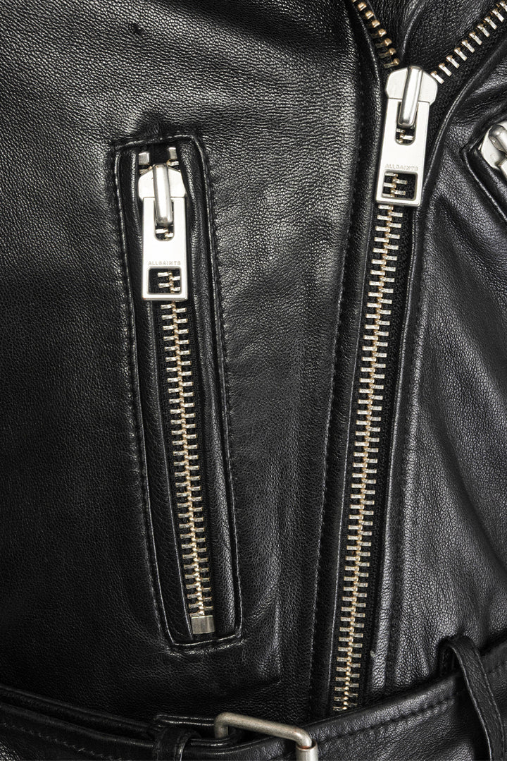 All Saints Size 2 Balfern Leather Biker Jacket
