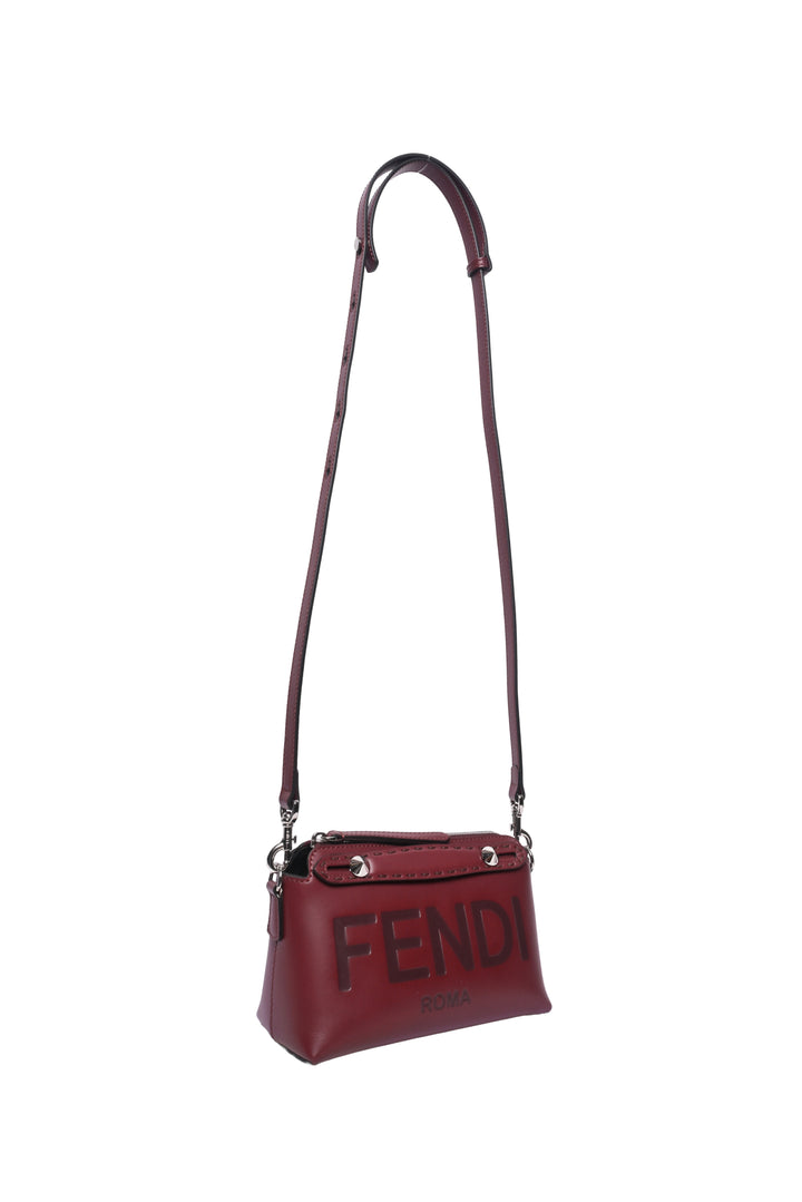 Fendi King Logo Embossed Mini By The Way Boston Bag