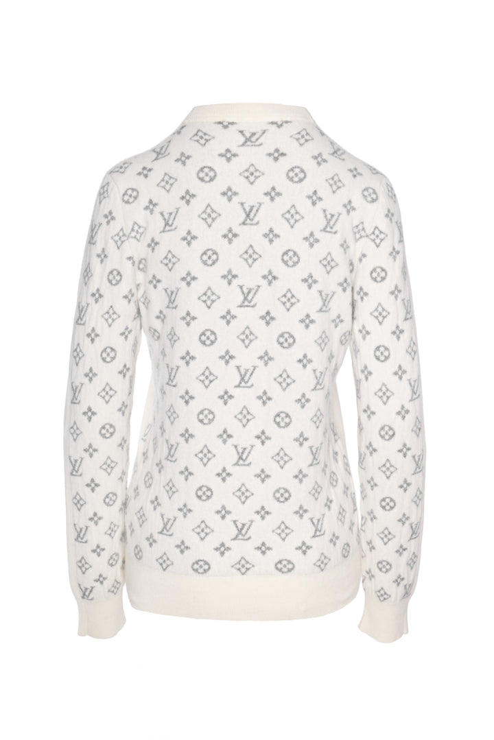 Louis Vuitton Size S LV Monogram Cashmere Sweater