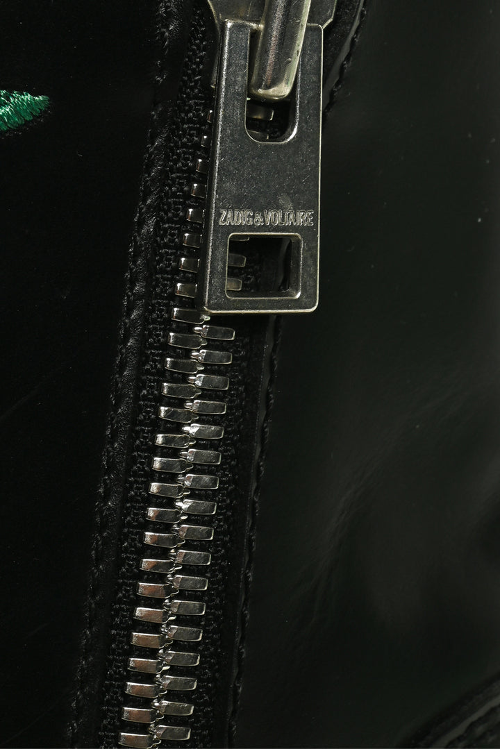 Zadig & Voltaire Size 37 Pilar Embroidered Western Ankle Boots