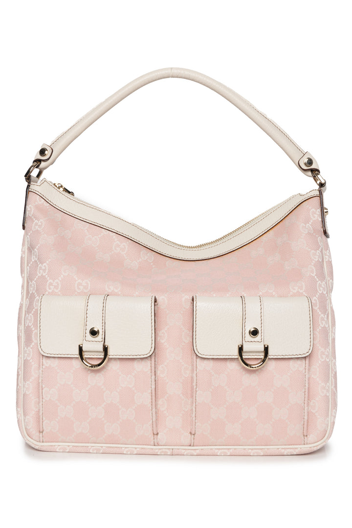 Gucci GG Pink Cloth Hobo