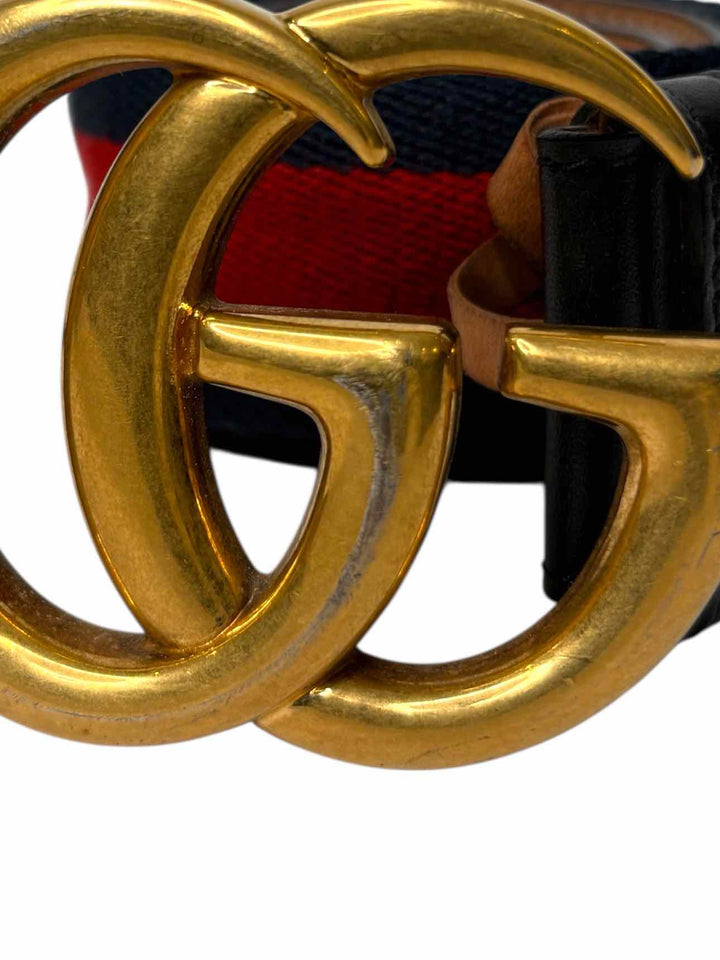 Gucci GG Buckle Web Size 34 Belt