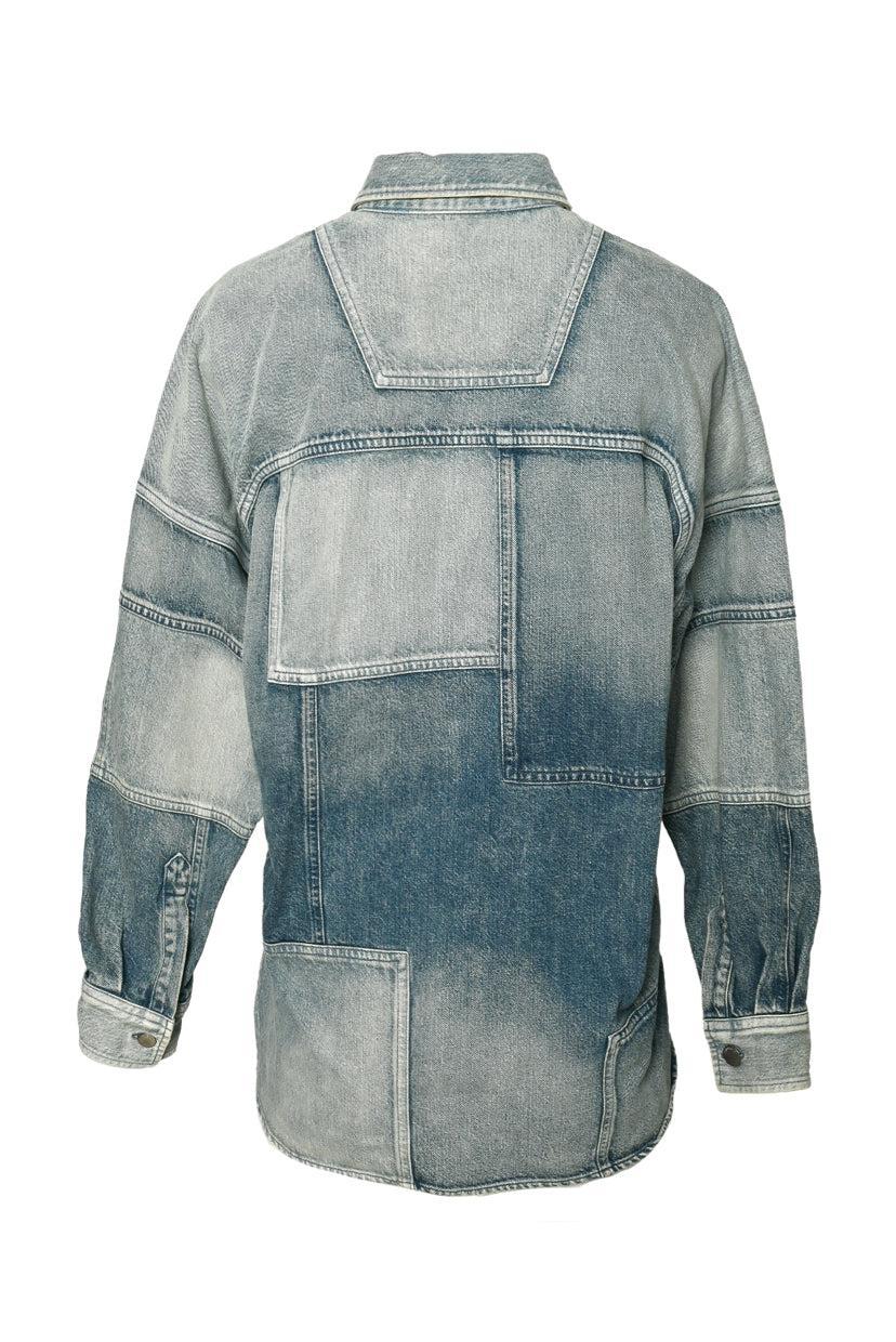 Ambush Size XS Men's Patchwork Denim Shirt Jacket