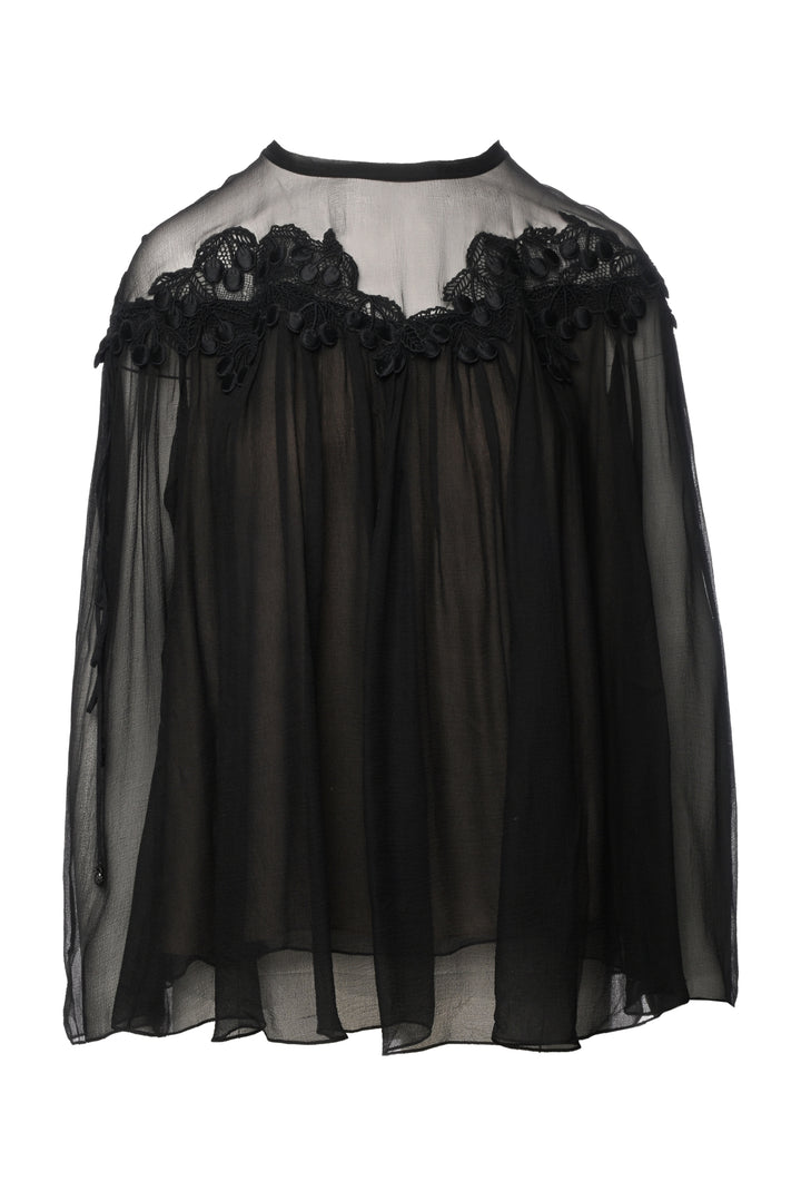 Chloe Size 38 Silk Lace Top