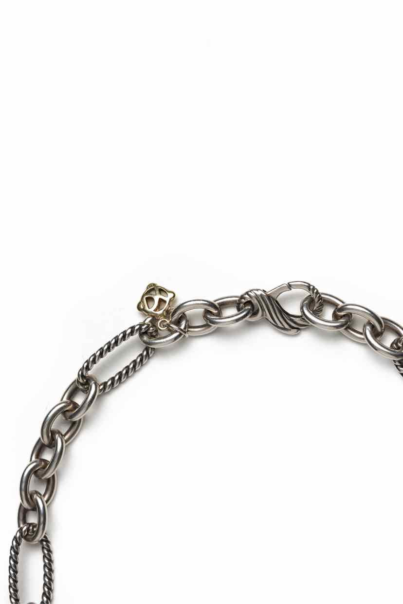 David Yurman Sterling Silver Figaro Chain Necklace