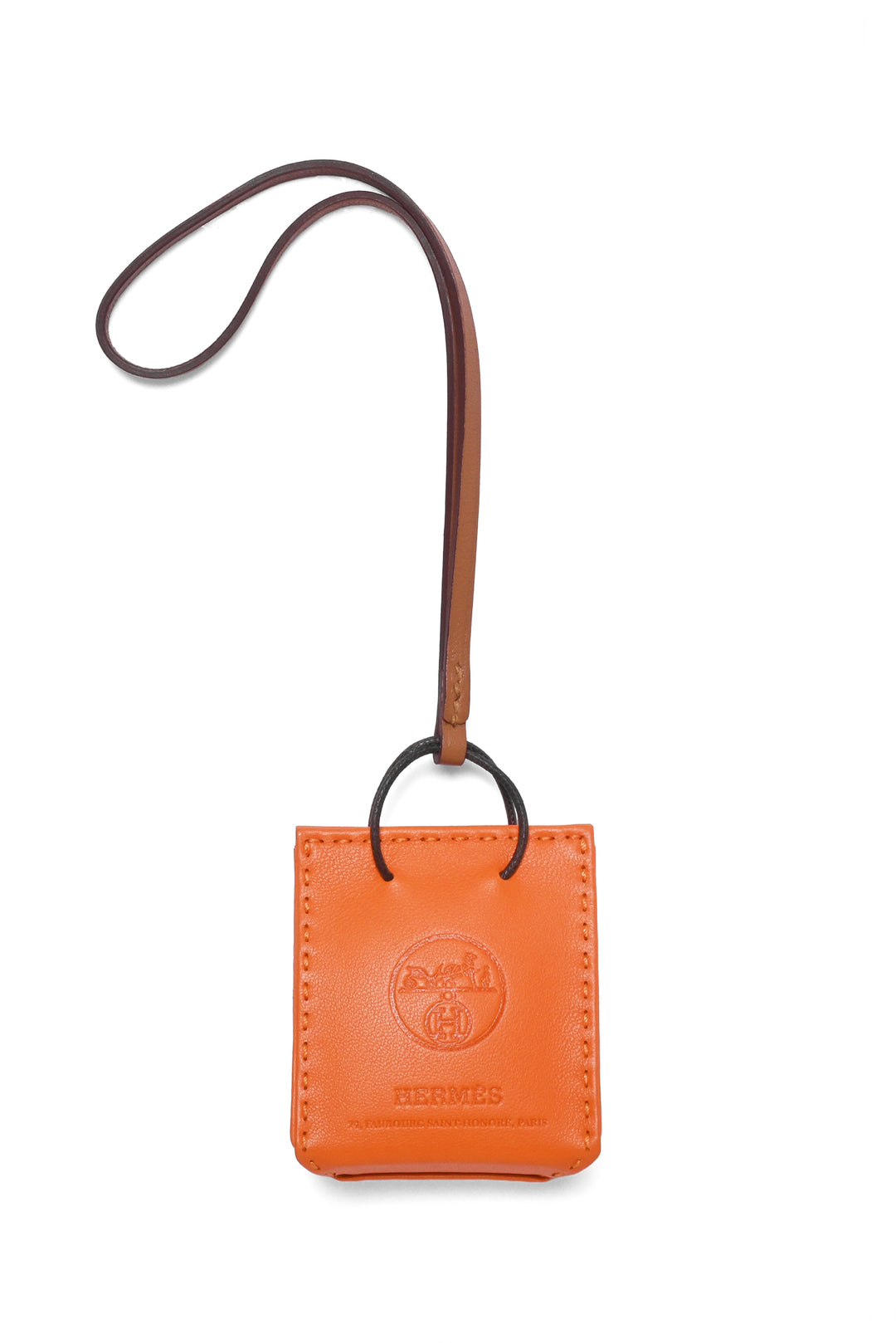 Hermes 2020 Milo Lambskin Shopping Bag Charm
