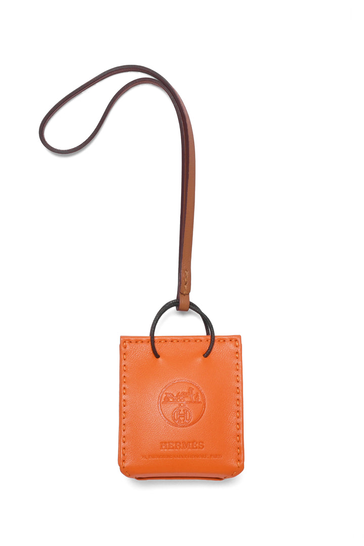 Hermes 2020 Milo Lambskin Shopping Bag Charm