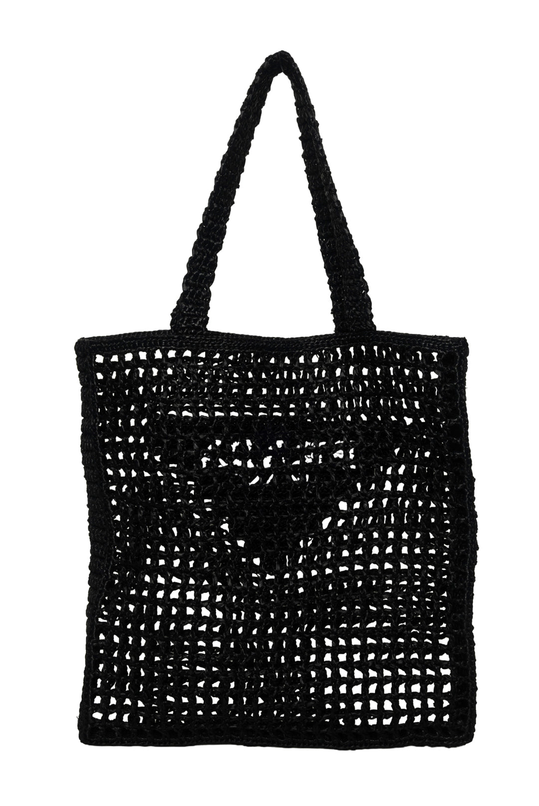 Prada Woven Raffia Logo Tote