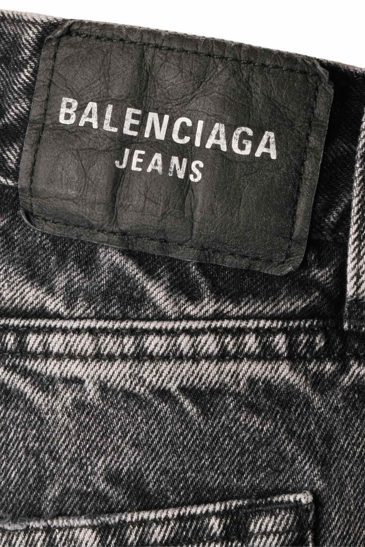 Balenciaga Size 36 2021 Acid Wash Distressed Skort