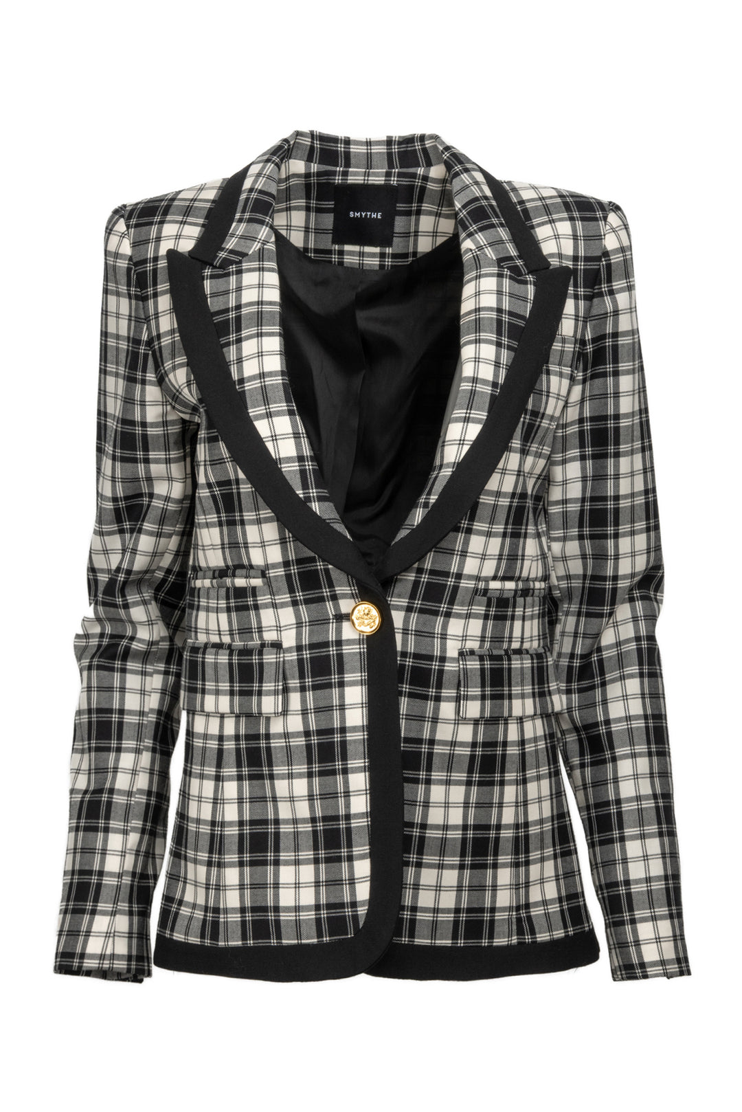 Smythe Size XS Single Breasted Plaid Blazer