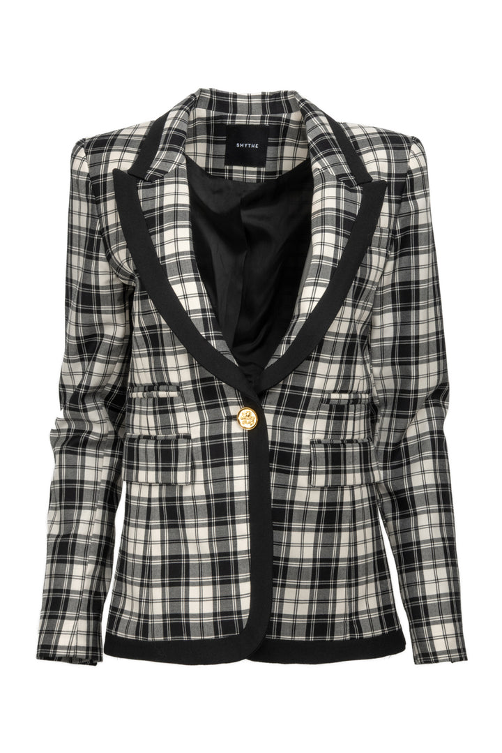 Smythe Size XS Single Breasted Plaid Blazer
