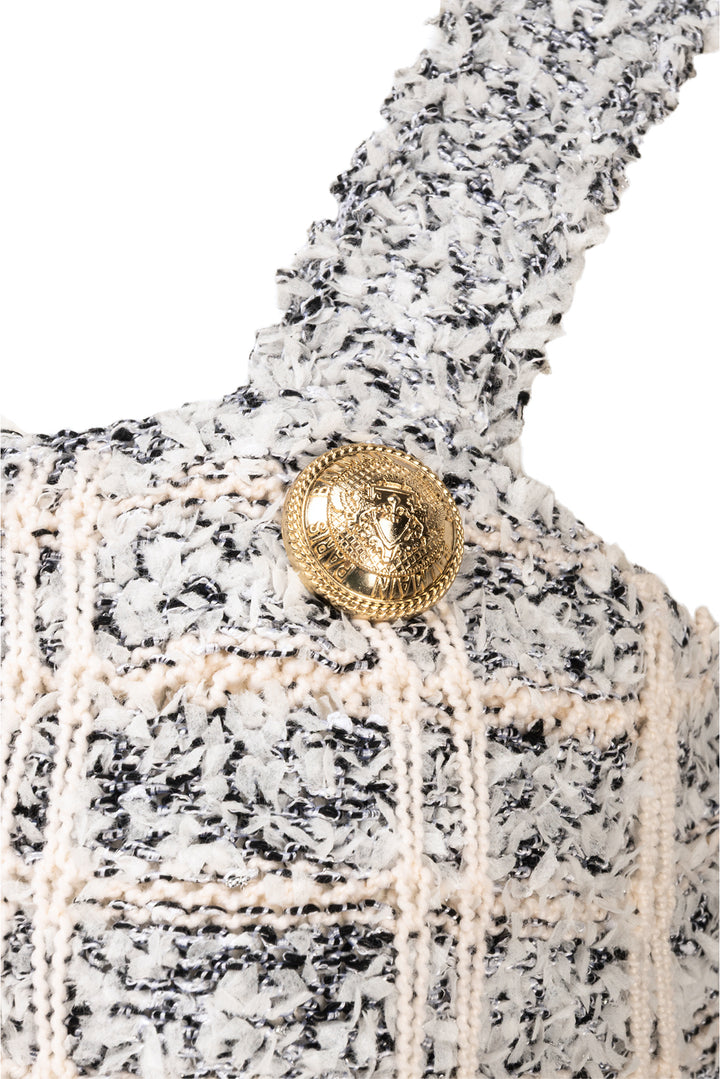 Balmain Size 36 Tweed Tank Top