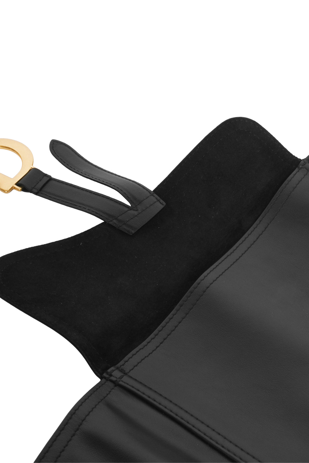 Christian Dior Size M/L Calf leather Pouch Saddle Belt