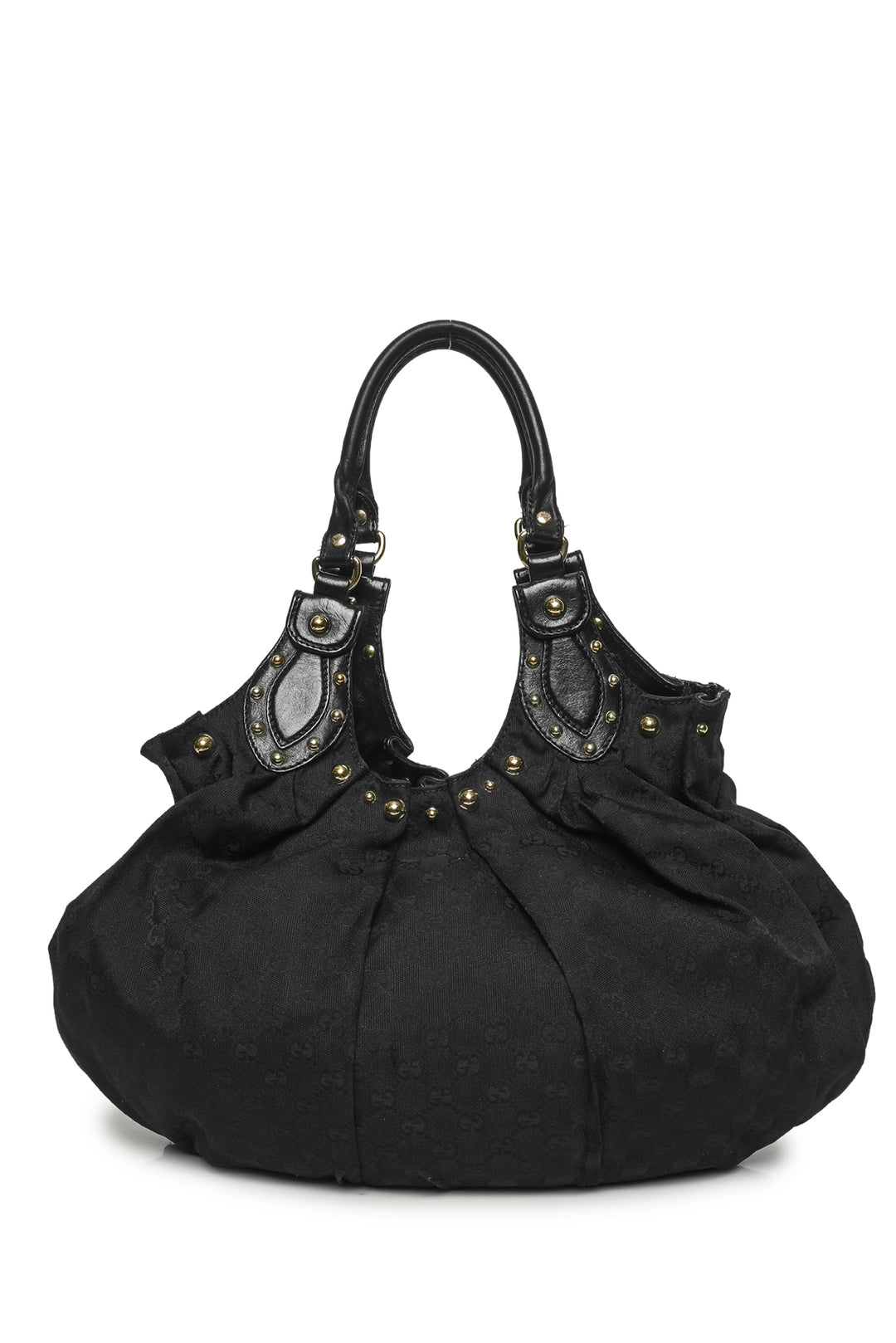 Gucci Studded GG Canvas Pelham Large Hobo