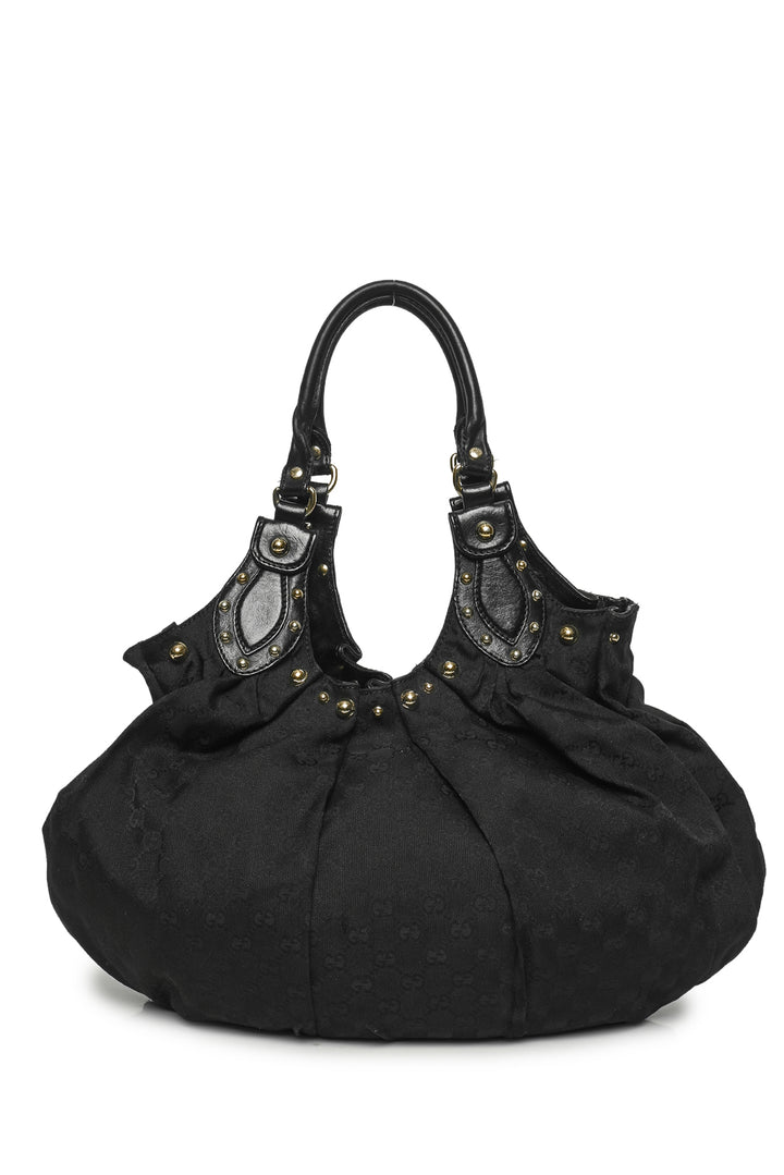 Gucci Studded GG Canvas Pelham Large Hobo