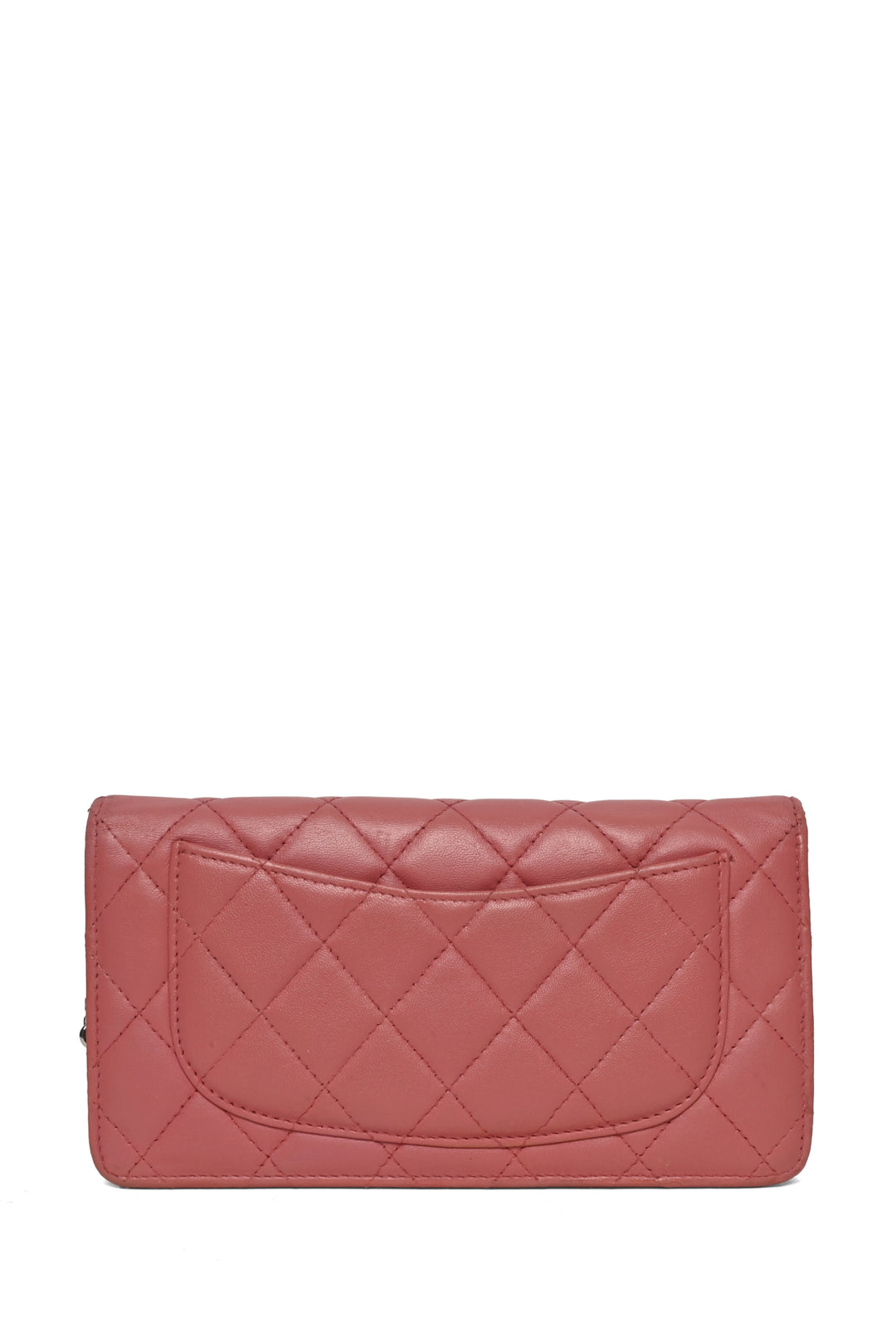 Chanel 2008-2009 Quilted Lambskin Long Flap Chain Wallet