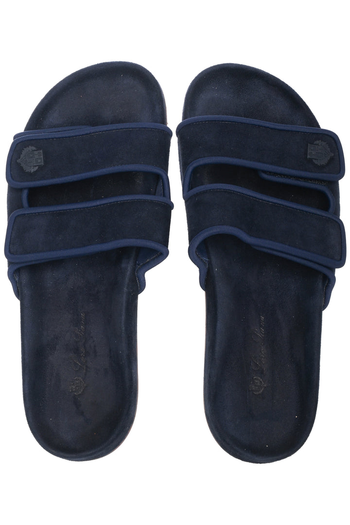 Loro Piana Size 36 Waikiki Suede Double Grip Sandals