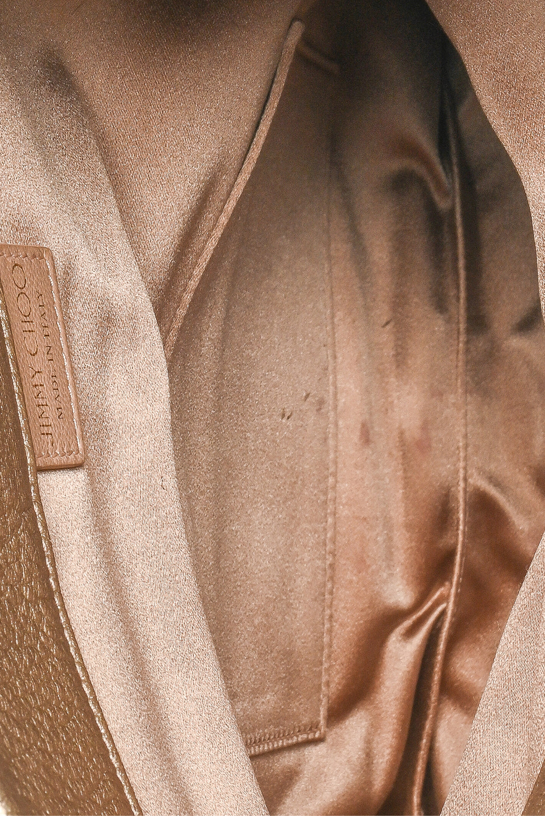 Jimmy Choo Chandra Metallic Leather Clutch