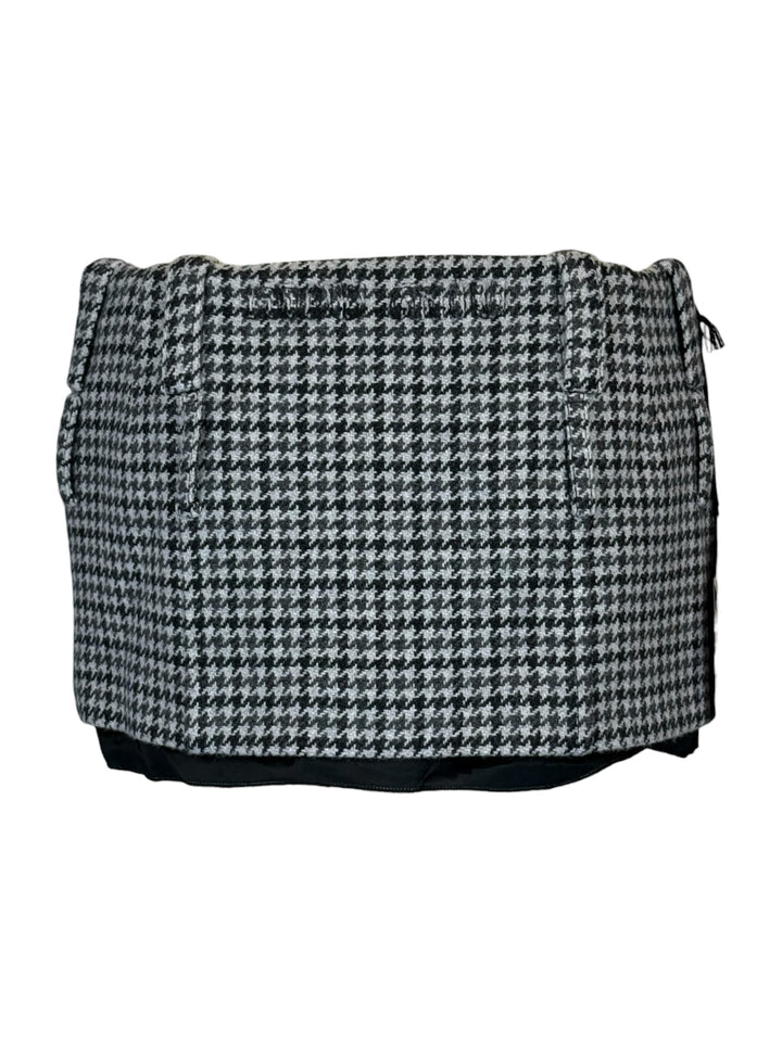 Miu Miu Size 36 2023 Houndstooth Wool Mini Skirt
