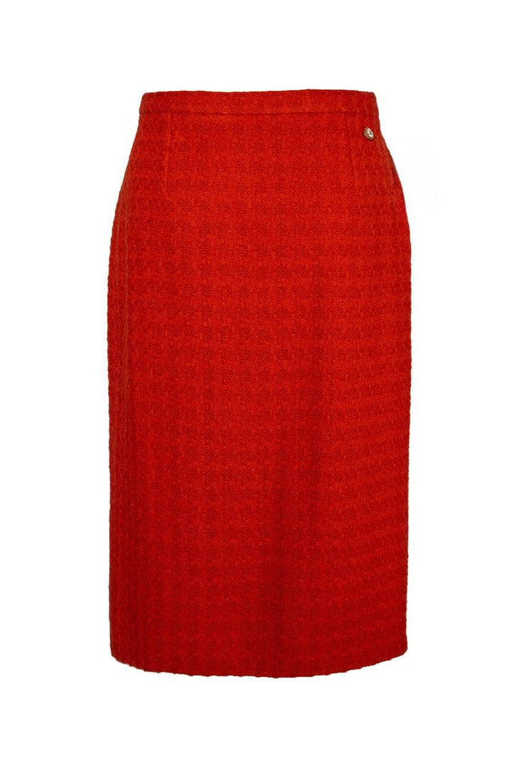 Chanel Size 38 Tweed Pencil Skirt