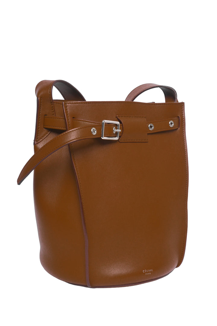 Celine 2018 Long Strap Leather Big Bucket Bag
