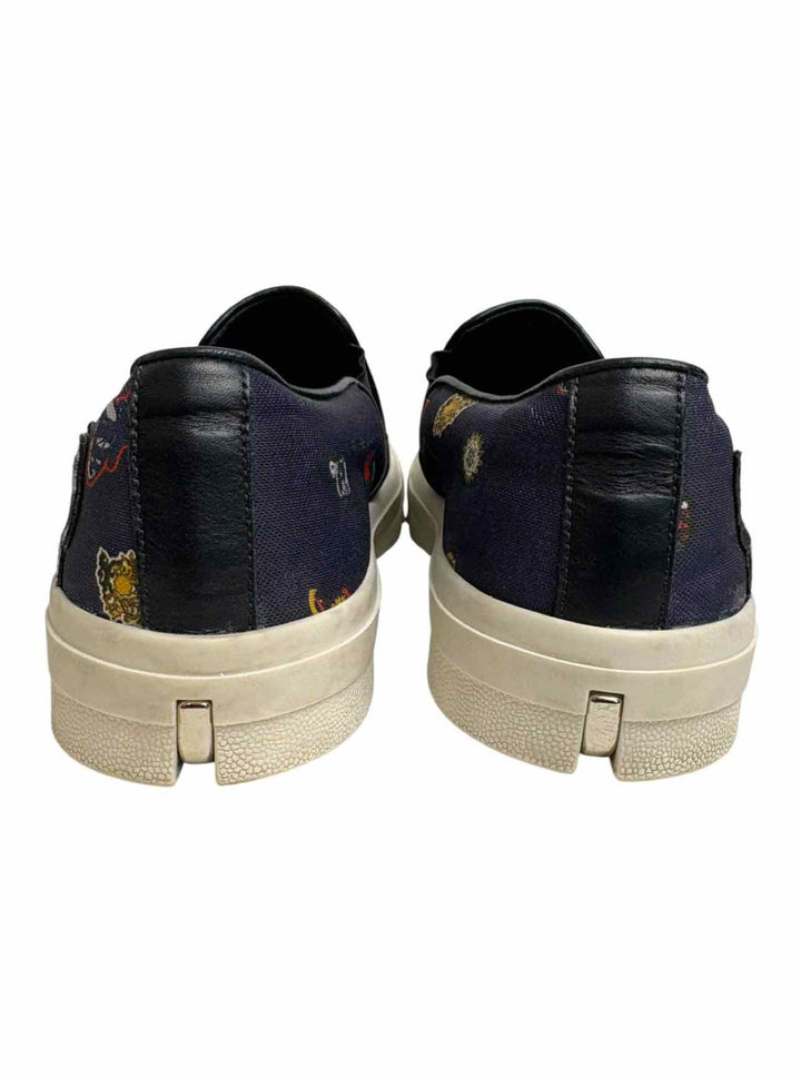 Alexander Mcqueen Size 42 Men's Patchwork Canvas Slip-on Sneakers