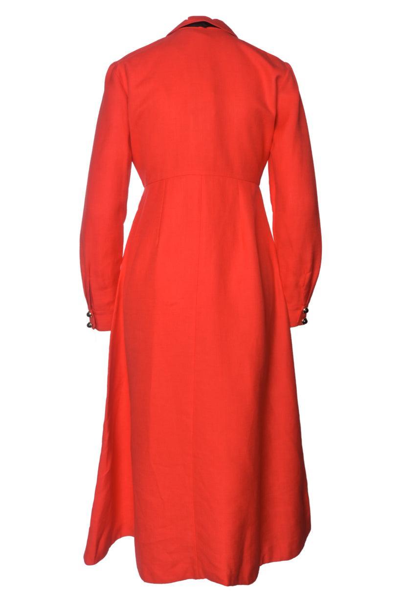 Gucci Size 40 Long Sleeve Bow Tie Maxi Dress
