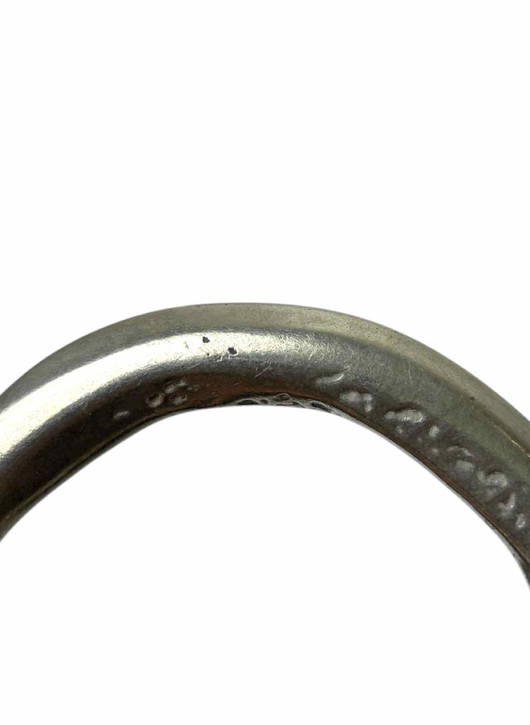 Hammered Silver Bangle Bracelet