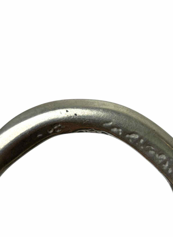 Hammered Silver Bangle Bracelet
