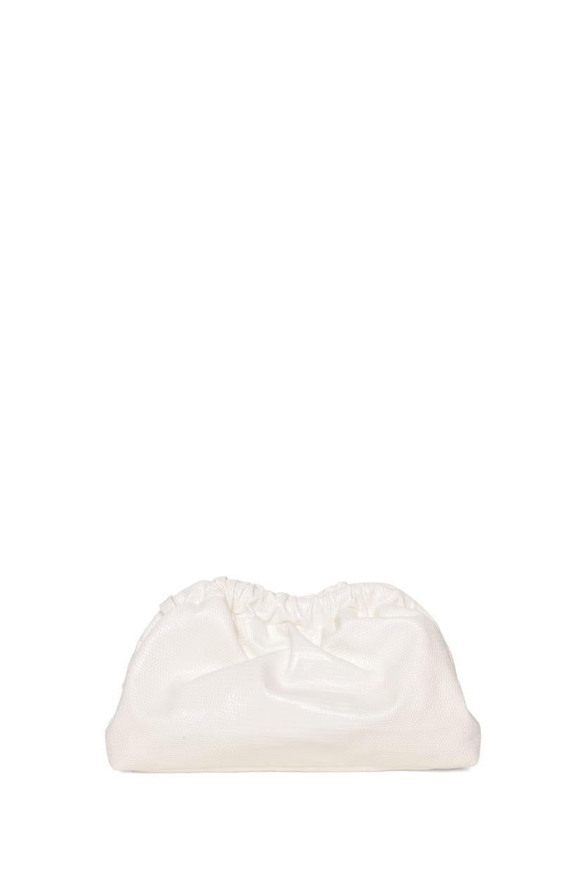 Mansur Gavriel Embossed Patent Mini Cloud Clutch Crossbody