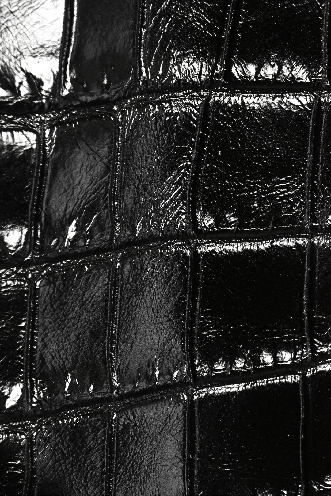Saint Laurent Size 38 2015 Croc Embossed Leather Mini Skirt