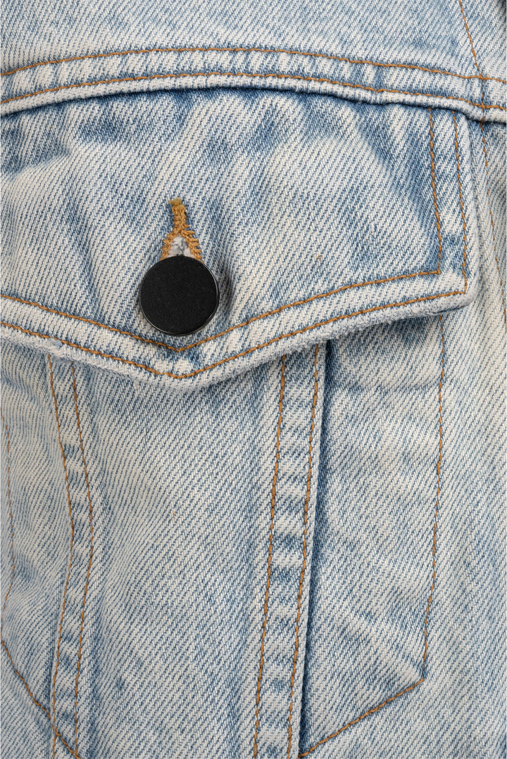 Alexander Wang Size XS Distressed Denim Jacket