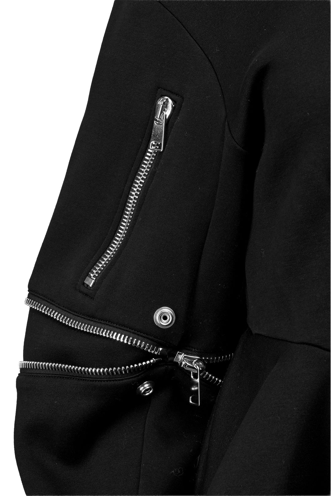 Alexander Mcqueen Size 38 2021 Zipper Detail Peplum Sweatshirt