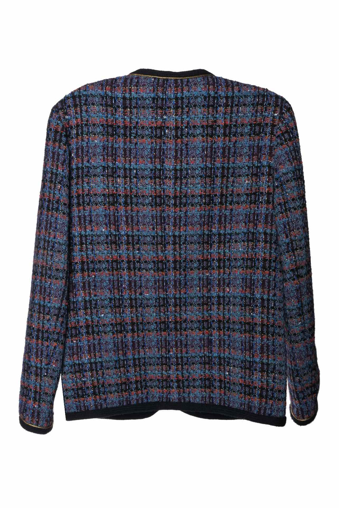 Sandro Size 36 Metallic Trim Tweed Jacket