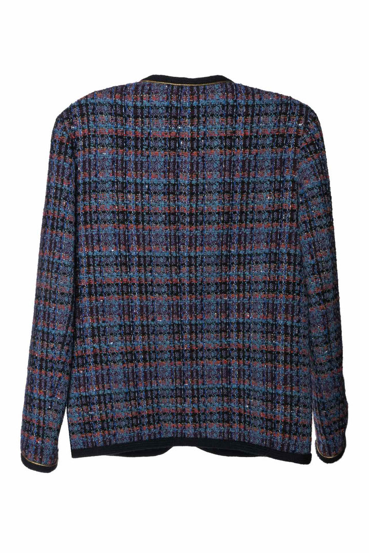 Sandro Size 36 Metallic Trim Tweed Jacket