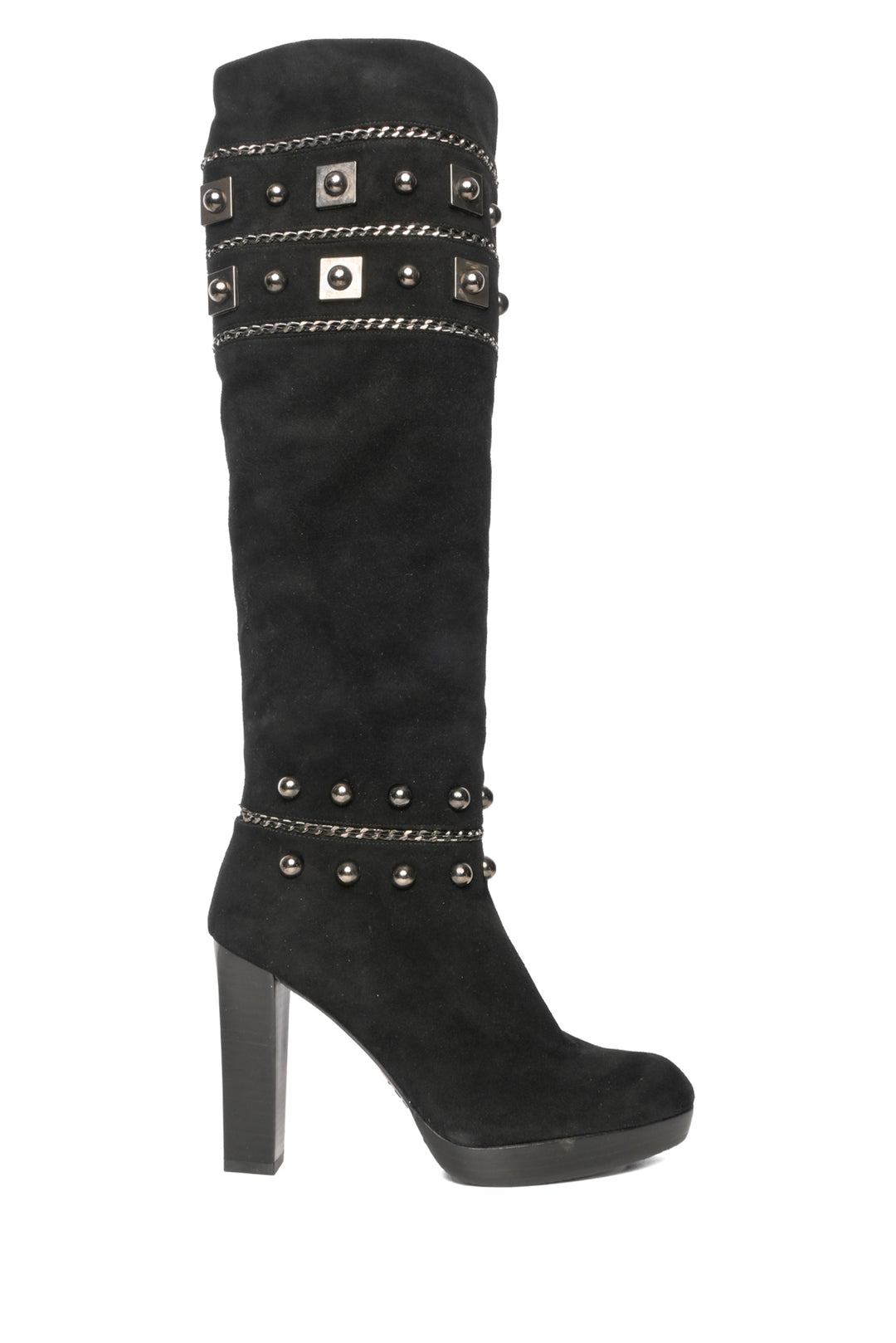 Stuart Weitzman Size 9 Stadium Studded Suede Boots