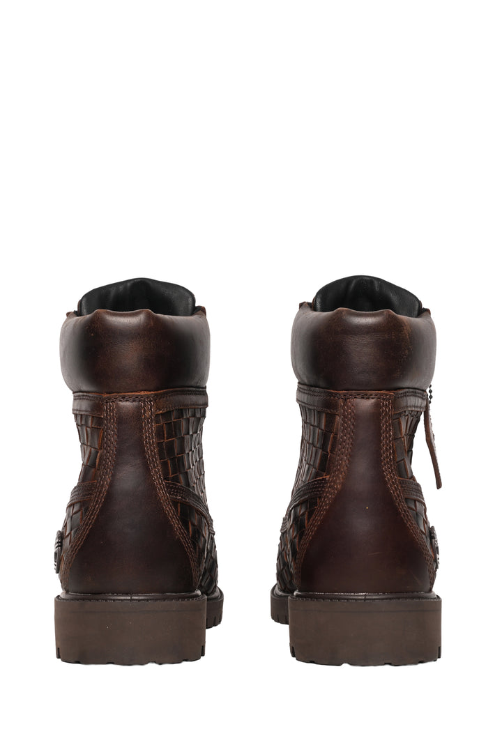 Timberland Mens Shoe Size 10 Premium 6 Inch Woven Leather Boots