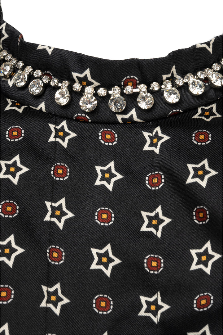 Sandro Size 36 Star Print Mini Dress