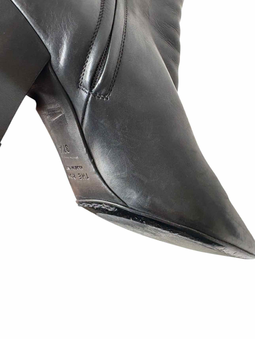 The Row Size 37.5 Bowin Leather Ankle Boots