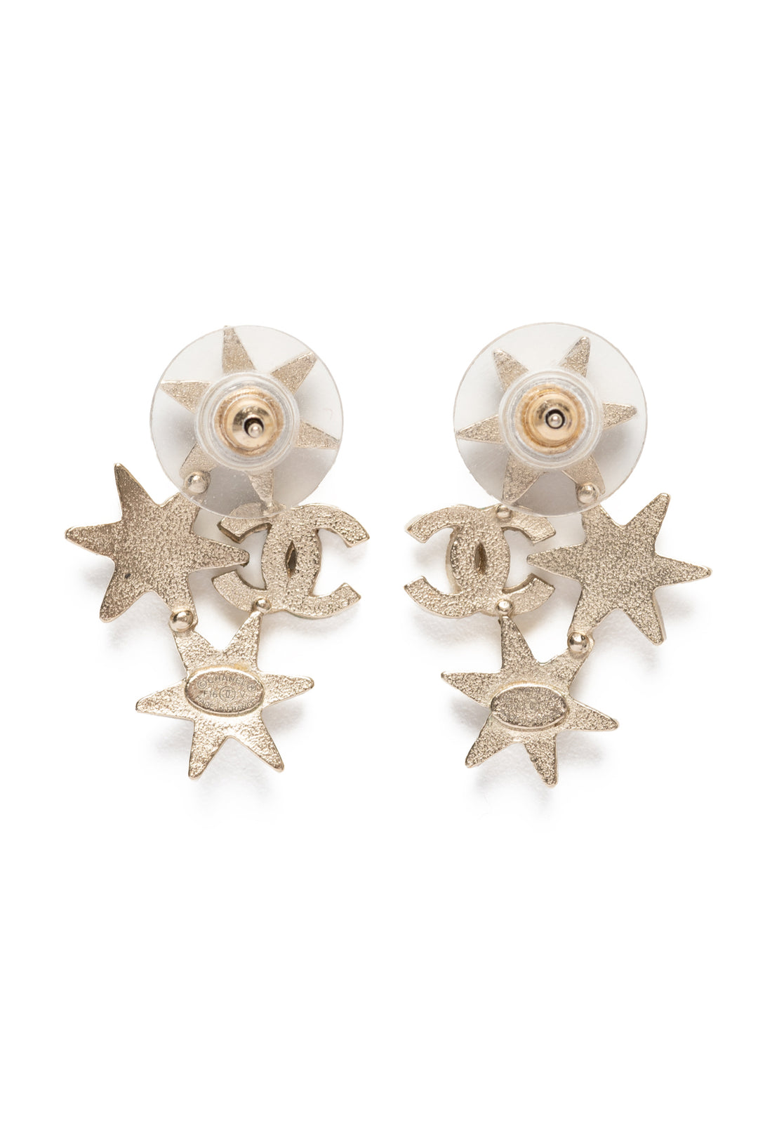 Chanel 2016 Crystal Strass Star Earrings