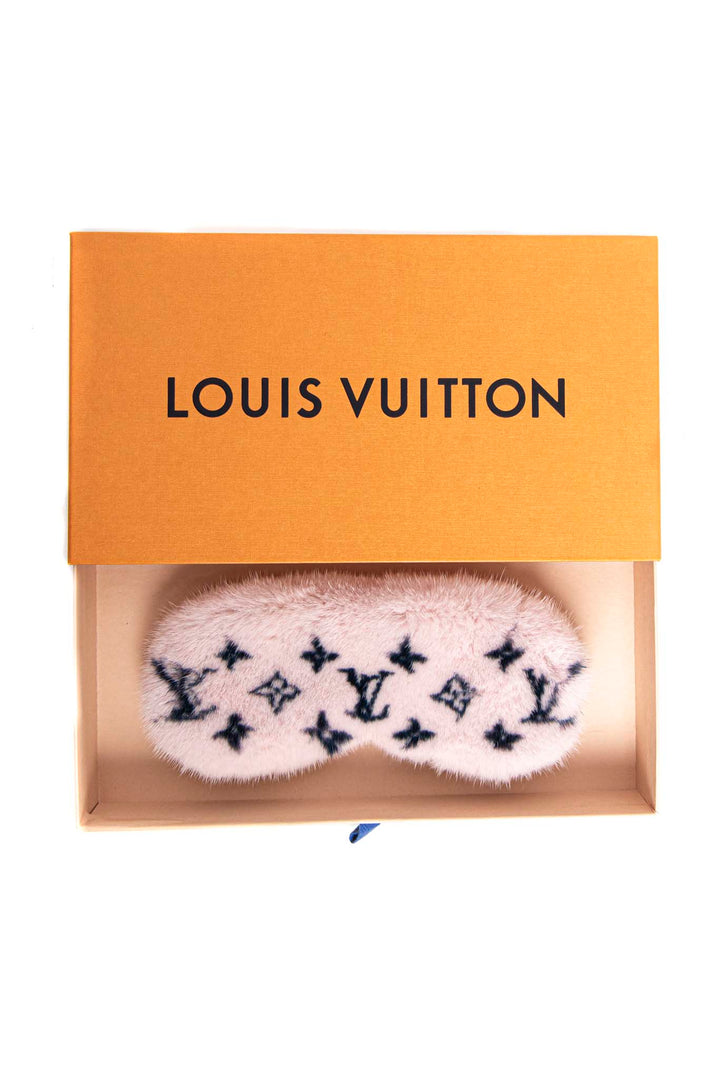 Louis Vuitton Monogram Mink Fur Sleep Mask