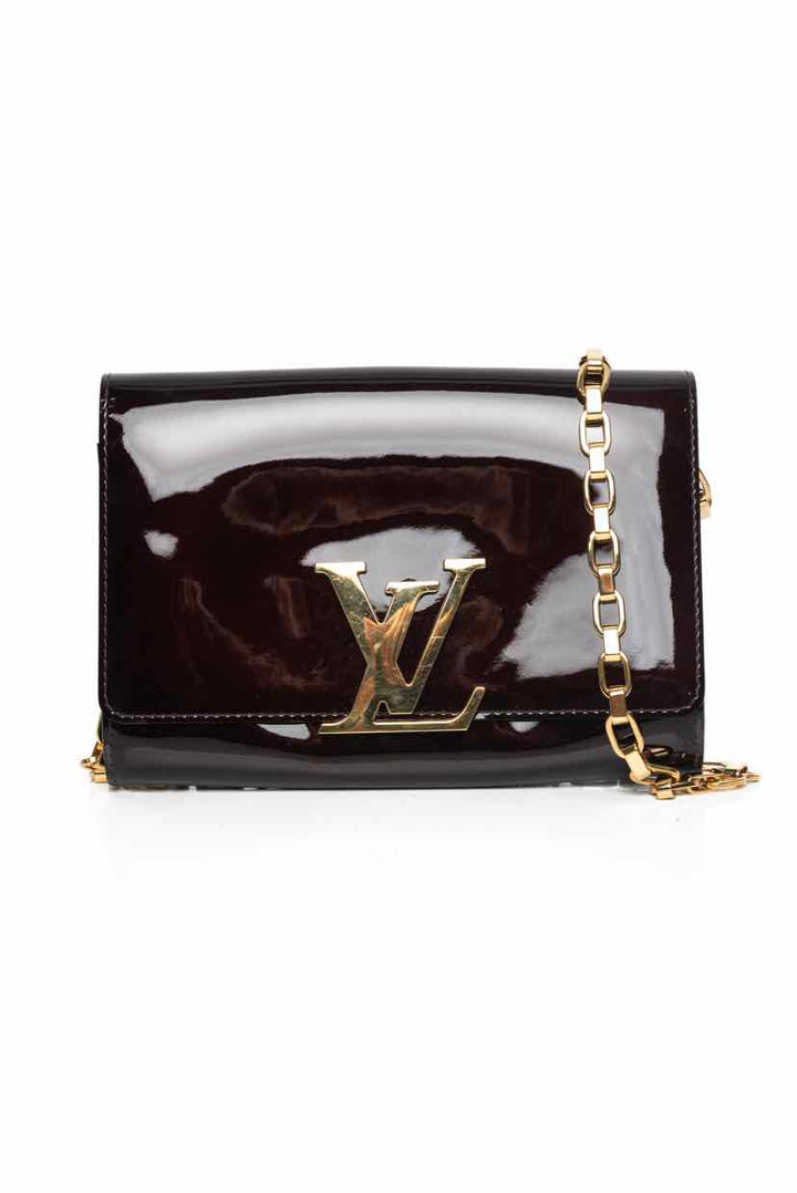 Louis Vuitton Louise Vernis Chain MM Shoulder Bag