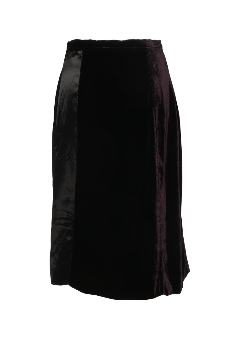 Marni Size 42 Velvet Wrap Skirt