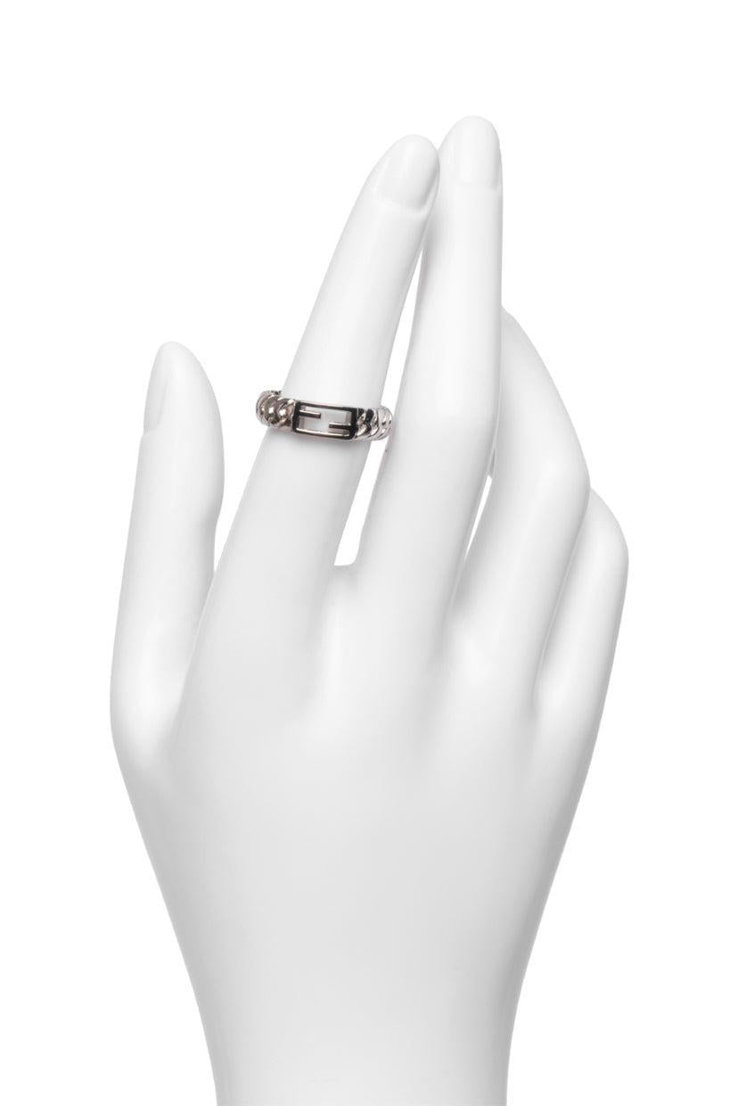 Fendi Size 6 Baguette Ring