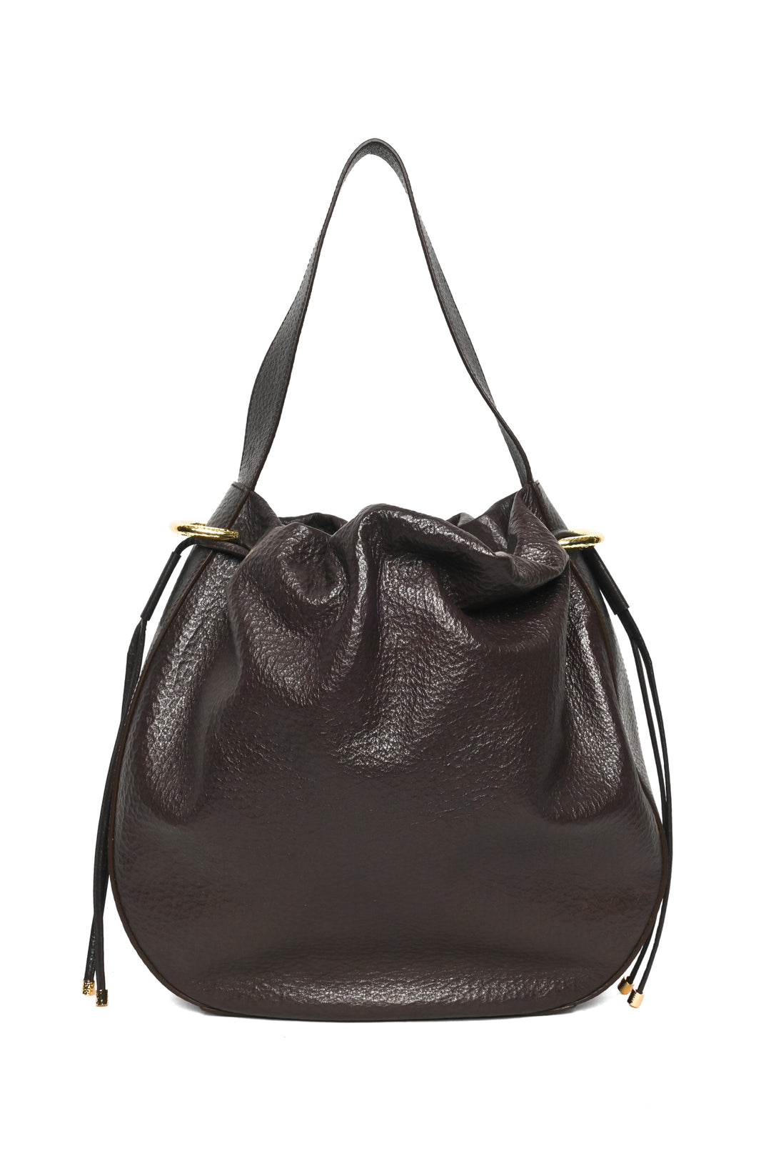 Ulla Johnson Tilda Ruched Leather Hobo