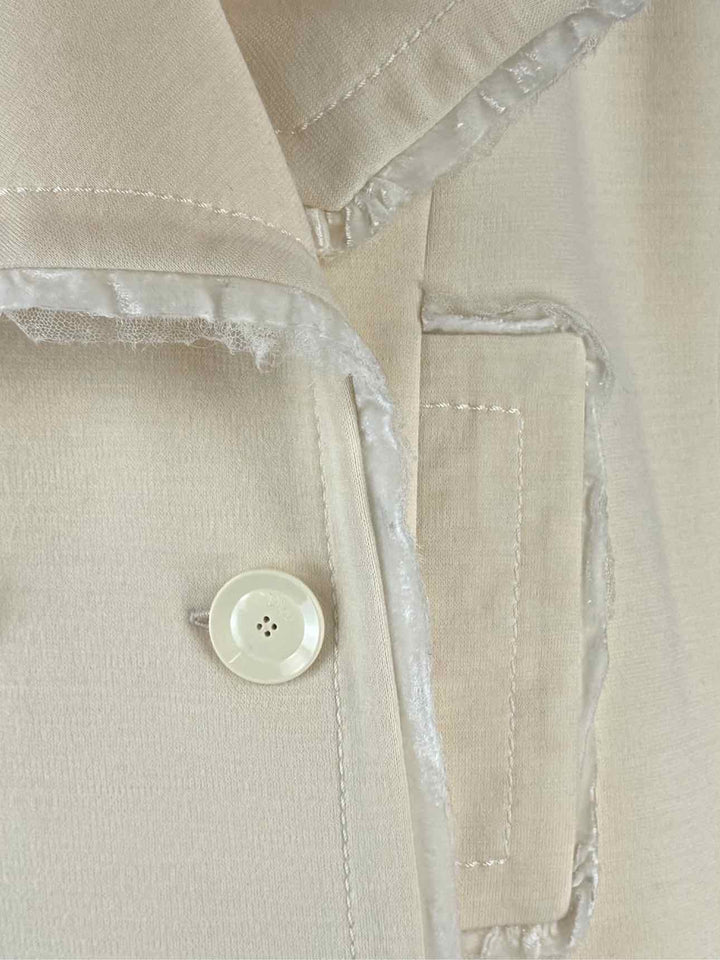Dior Size 8 2005 Raw Edge Wool-Blend Double Breasted Coat