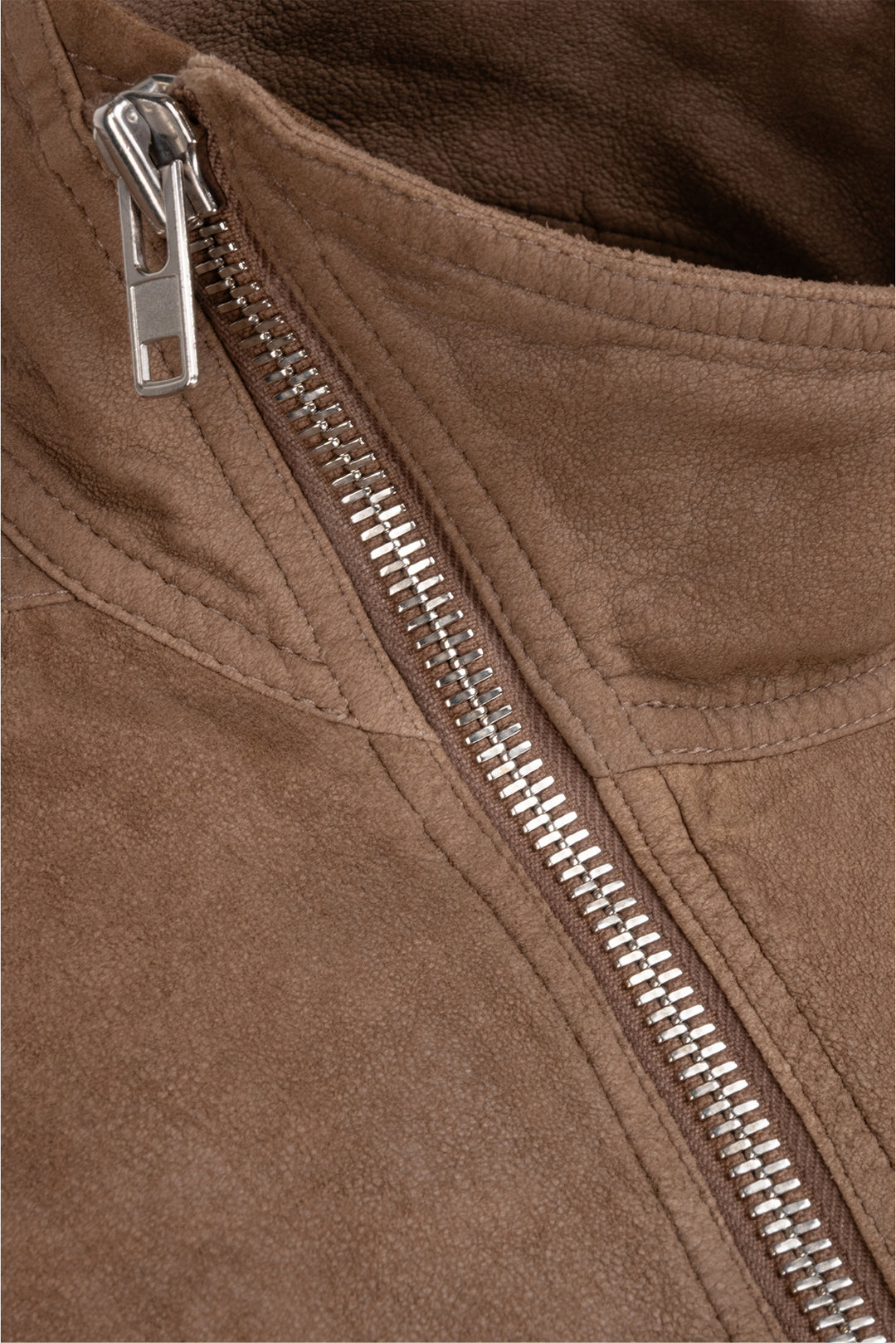 Rick Owens Size 40 Men's Faun Asymmetrical Lamb Leather Jacket